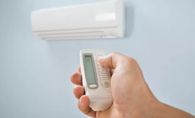 Installation de climatisation réversible, Aigueperse, AD Électricité